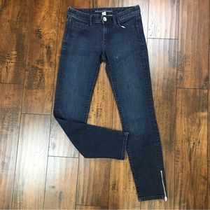 BANANA REPUBLIC Women’s Skinny Ankle Zip Up Indigo Jeans Size 25